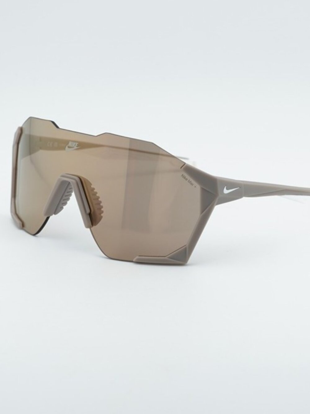 NIKE CHARGED SHIELD IB3518X 009 Sunglasses Grey Shield Frame, Mirror Lenses